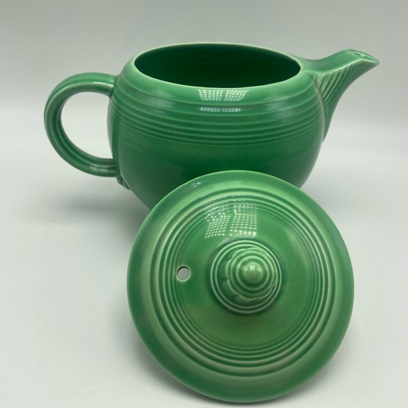 Fiesta teapot, lid original green vintage Homer Laughlin - Picture 2 of 8